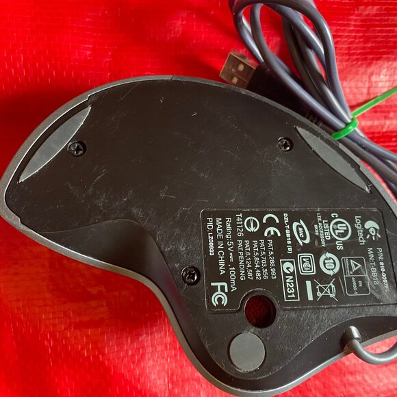 LOGITECH T-BB18 TrackMan Wheel Marble Mouse USB 2-Buttons W/Scroll, 810-000766 - Picture 7 of 7